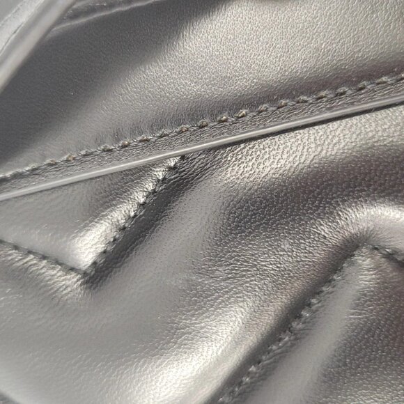 (75520-1) Gucci Marmont Black Backpack - Picture 12 of 15